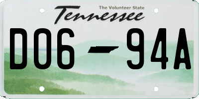 TN license plate D0694A