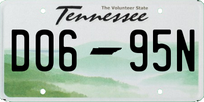 TN license plate D0695N