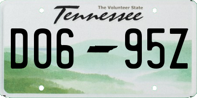 TN license plate D0695Z
