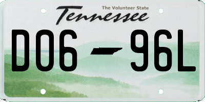 TN license plate D0696L
