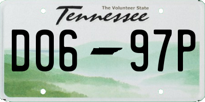 TN license plate D0697P