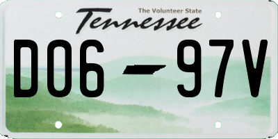 TN license plate D0697V