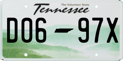 TN license plate D0697X