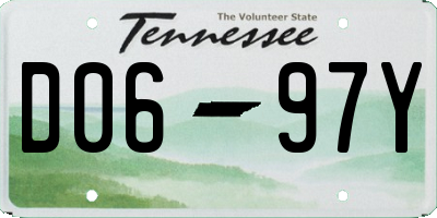 TN license plate D0697Y
