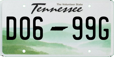 TN license plate D0699G