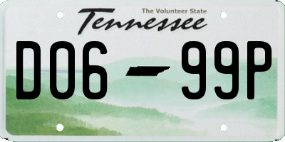 TN license plate D0699P