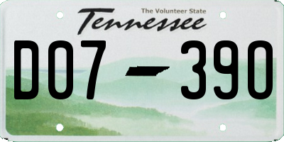 TN license plate D0739O