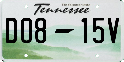 TN license plate D0815V