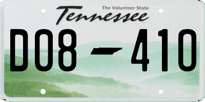 TN license plate D0841O