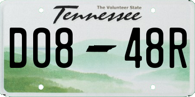 TN license plate D0848R