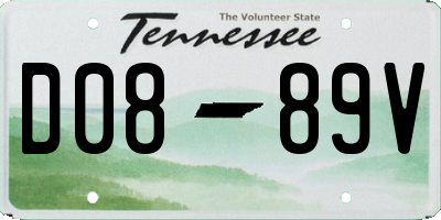TN license plate D0889V