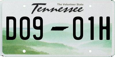 TN license plate D0901H