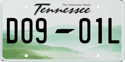 TN license plate D0901L