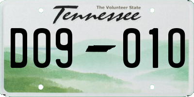 TN license plate D0901O