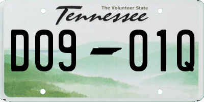 TN license plate D0901Q