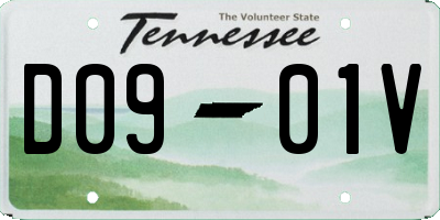 TN license plate D0901V