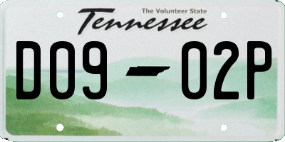 TN license plate D0902P