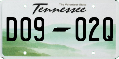 TN license plate D0902Q