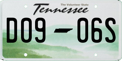 TN license plate D0906S
