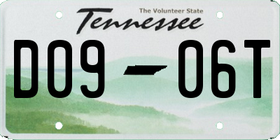 TN license plate D0906T