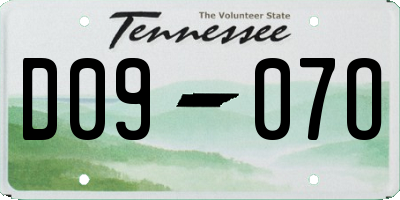 TN license plate D0907O