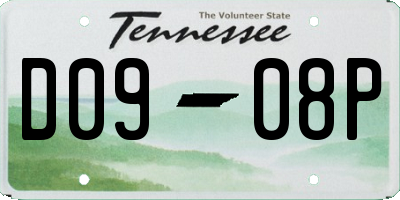 TN license plate D0908P