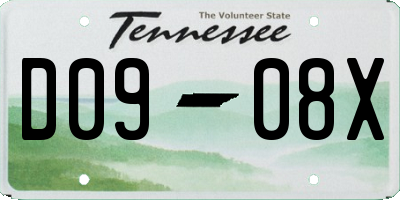 TN license plate D0908X