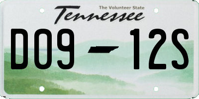 TN license plate D0912S