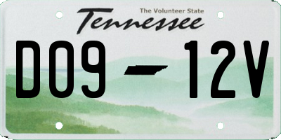 TN license plate D0912V