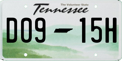 TN license plate D0915H