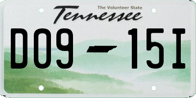 TN license plate D0915I