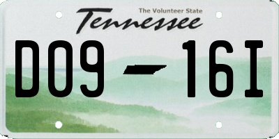 TN license plate D0916I