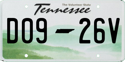 TN license plate D0926V