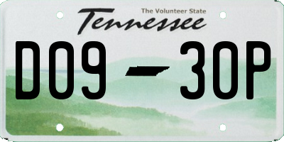 TN license plate D0930P