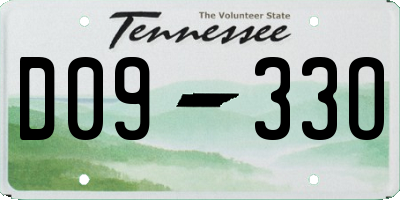 TN license plate D0933O
