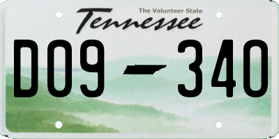 TN license plate D0934O