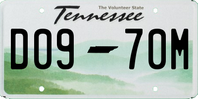 TN license plate D0970M
