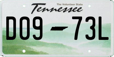TN license plate D0973L