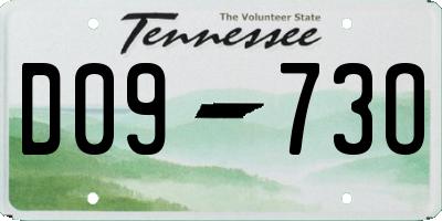 TN license plate D0973O