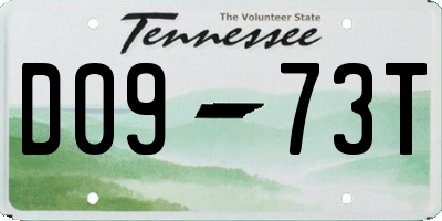 TN license plate D0973T