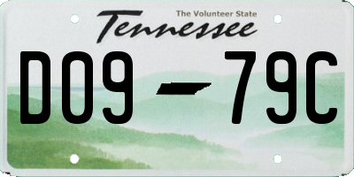 TN license plate D0979C