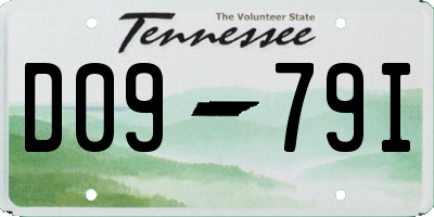 TN license plate D0979I