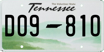 TN license plate D0981O
