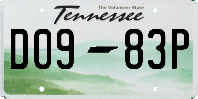TN license plate D0983P