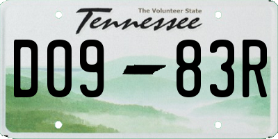 TN license plate D0983R