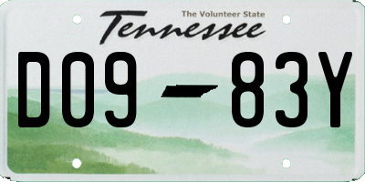 TN license plate D0983Y