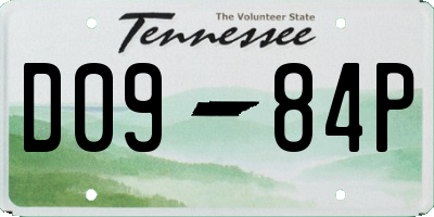 TN license plate D0984P