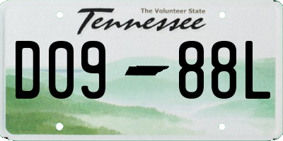 TN license plate D0988L