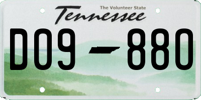 TN license plate D0988O