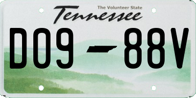 TN license plate D0988V